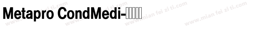 Metapro CondMedi字体转换